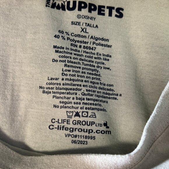 Muppets Kermit the Frog - Country Roots Graphic Tshirt SZ XL DEADSTOCK & RARE - Picture 3 of 3